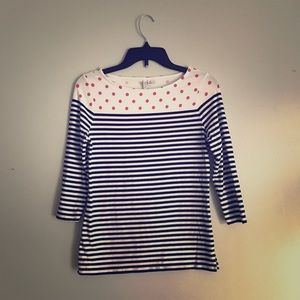 ELLE round neck, quarter length sleeve top